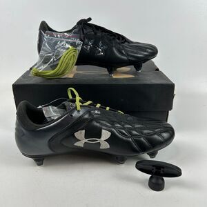 Under Armour Hydrastrike II SG Soccer Cleats Womens US 11 Black with Extra Laces